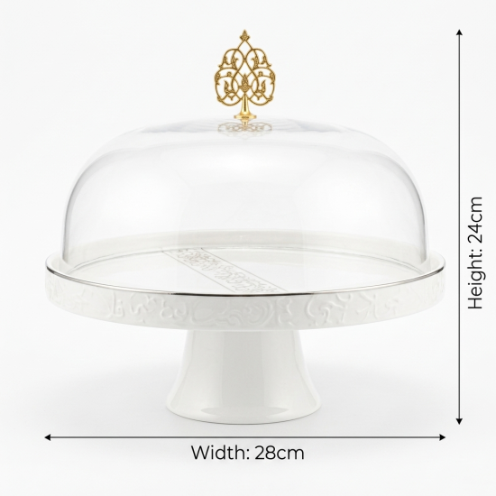 Cake Serving Platter with Lid